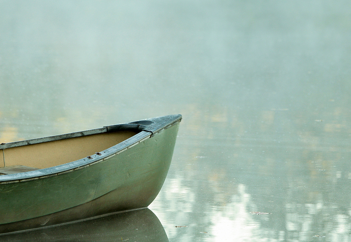 Boat on calm water